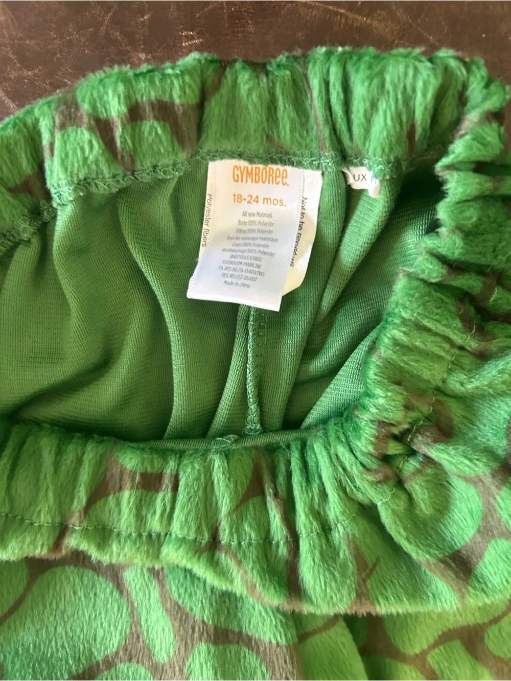 Gymboree Green & Purple Dragon Costume with Hood - 18-24 Mo